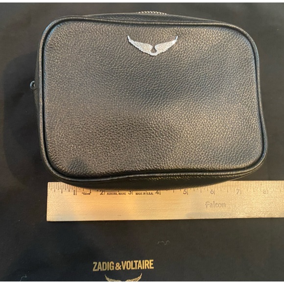 Zadig & Voltaire Crossbody Boxy Wings Black XSmall leather Camera mini Bag purse - Picture 7 of 7